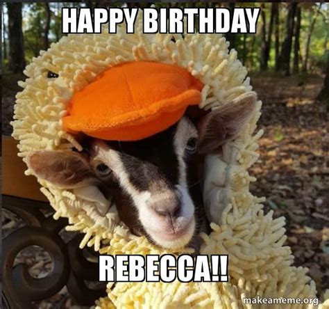 Happy Birthday Rebecca Make A Meme