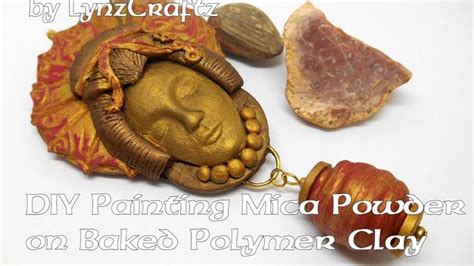 Diy Painting With Mica Powders On Baked Polymer Clay Tutorial Polymer
