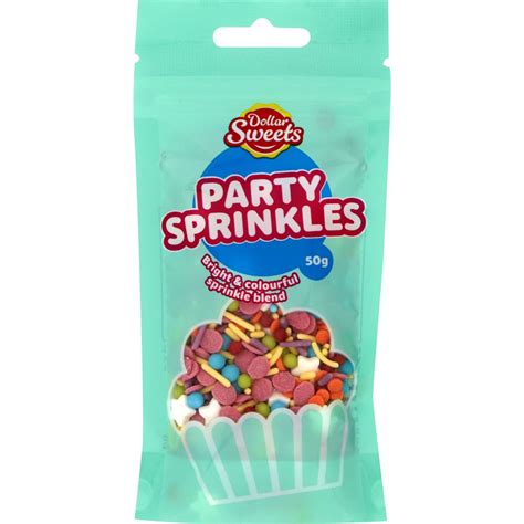 Dollar Sweets Party Sprinkles 50g Woolworths