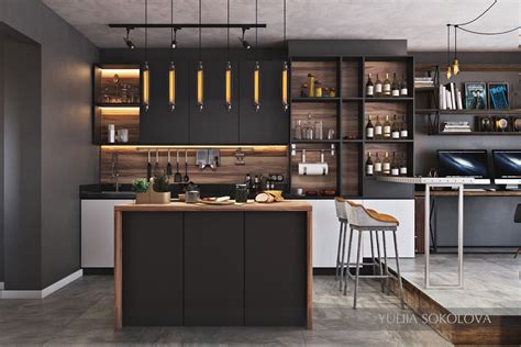 Maybe you would like to learn more about one of these? Industrial Style - 3 Modern Bachelor Apartment Design ...