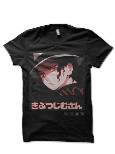 Muzan Kibutsuji Kimetsu No Yaiba Black T Shirt Shark Shirts