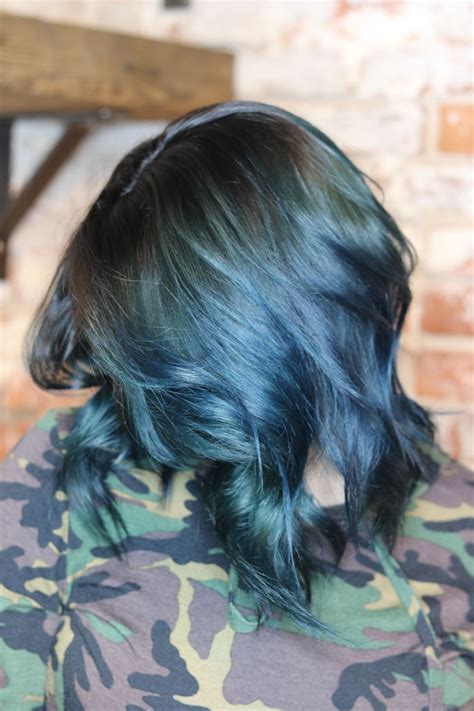 How long does teal hair dye last. Black teal and blue hair | Creative hair color, Creative ...