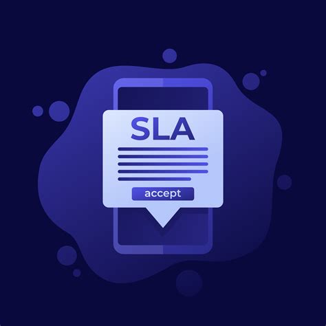 Sla Service Level Agreement In Mobile App Vector Design 28533144