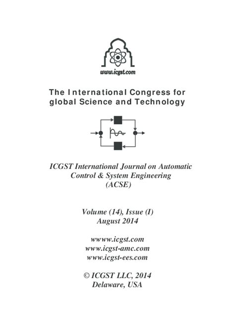 In computing & control engineering journal. (PDF) Automatic Control and System Engineering Journal ...