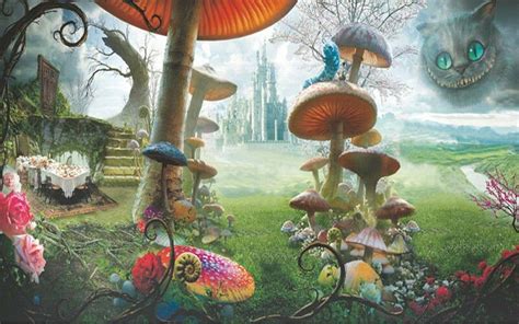 Alice In Wonderland Photography Backdrop Mad Hatter Theme Scene Setter
