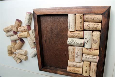 Wine Cork Trivet Kit Reclaimed Wood Diy Craft Kit Dark