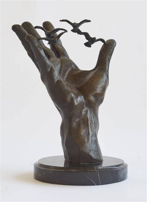 Raymond Kaskey Hand Of Noaa Contemporary Bronze Figurative