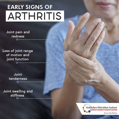 Early Signs Of Arthritis Health Tips From Kokilaben Hospital