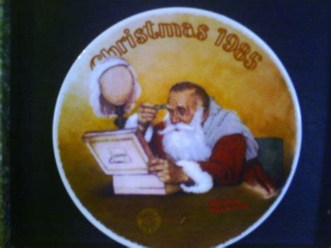 25 discount collectible plate grandpa plays santa norma rockwell only at omasvintageshoppe on