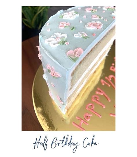 Half Birthday Buttercream Cake For Beautiful Yara Rose 🌹 ️