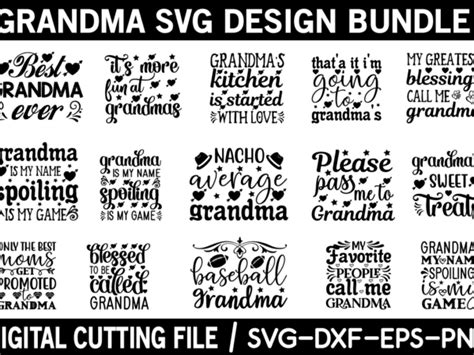 Grandma Svg Design Bundle Buy T Shirt Designs