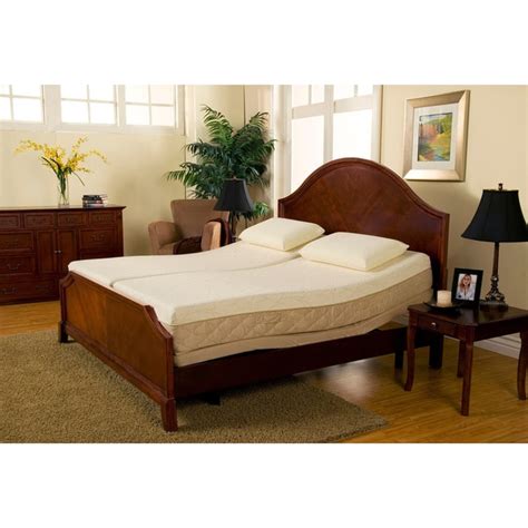 Sleep Zone Supreme Adjustable Bed And 10 Inch Hybrid Split