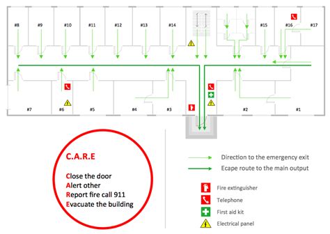 Emergency Evacuation Floor Plan