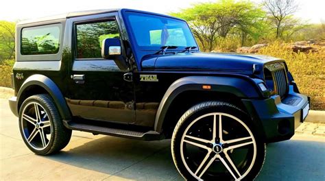 This Mahindra Thar Equipped With 24 Inch Alloys Looks Rad
