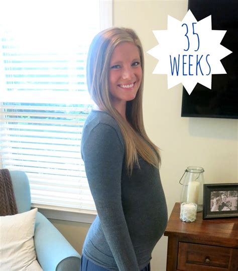 35 Weeks Pregnant Belly