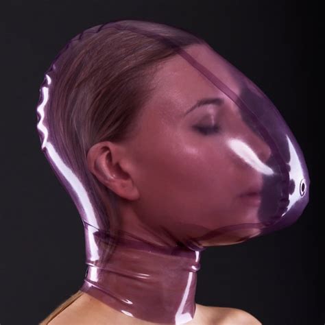 Latex Breath Play Hood Etsy