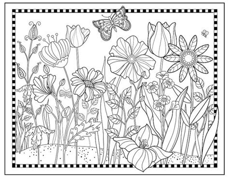 Part of my flower mandalas printable mandala coloring book. Printable Flower Garden Coloring pageFlowers to Color