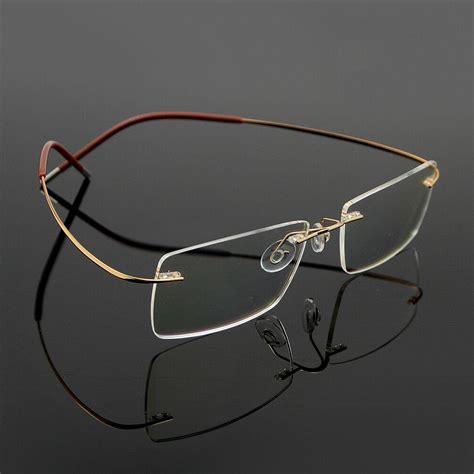 Mens Flexible Optical Eyeglass Frame Eyewear Glasses β Titanium