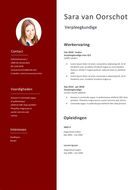 On a resume, an objective should preferably contain only one or two sentences that explain the factors that make you the best person for a position. Perfect cv voorbeeld voor Verpleegkundige | Zorg functie