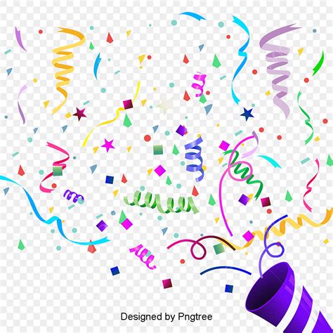 Party Ribbon Vector Png Images Party Background Color Ribbon Vector