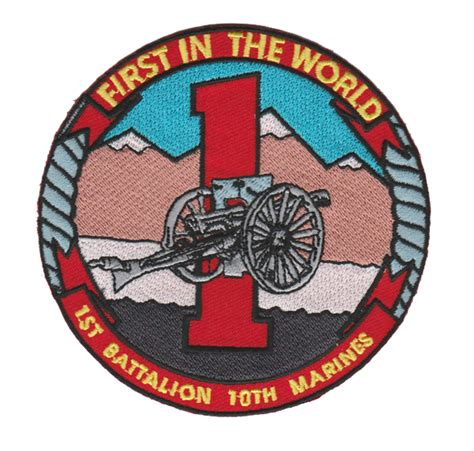 1st Battalion 10th Marines Usmc Patch First In The World Military