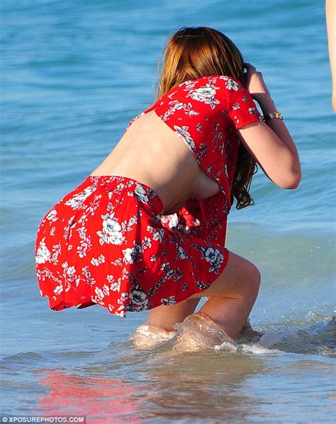 Oops A Near Nip Slip For Bella Thorne Out On A Girls Day Out At M