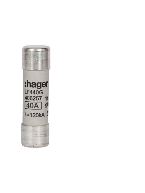Hager 40a 500v Ac Gg Type Hrc Cartridge Fuse