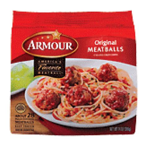 Armour Americas Favorite Original Meatballs Caramel Color Coate14 Oz