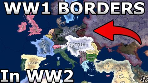 Ww2 With Ww1 Borders Hoi4 Timelapse Youtube