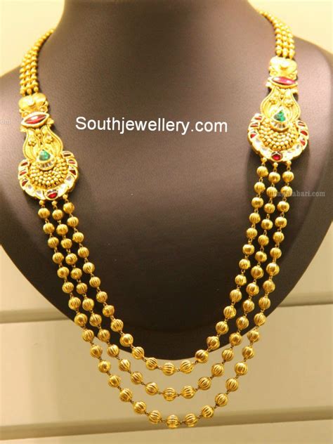 Three Step Gundla Mala Indian Jewellery Designs