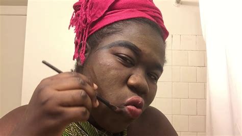 African Aunty Fina Makeup Tutorialcomedy Youtube