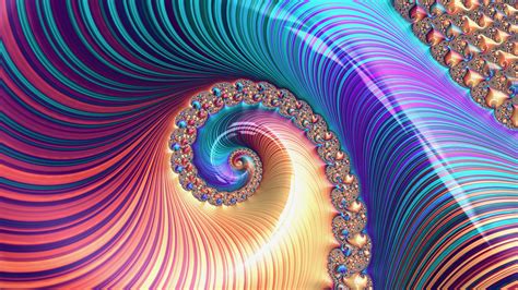 Colorful Twisting Pattern Fractal Spiral 4k Hd Trippy Wallpapers Hd
