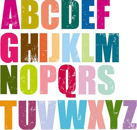 Colorful Alphabet Letters Printable Free