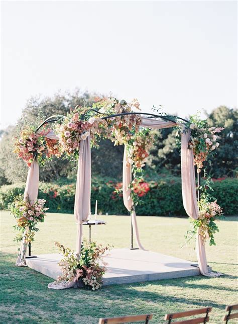 Romantic Vintage Fall Wedding With Rose Floral Accents At Rancho