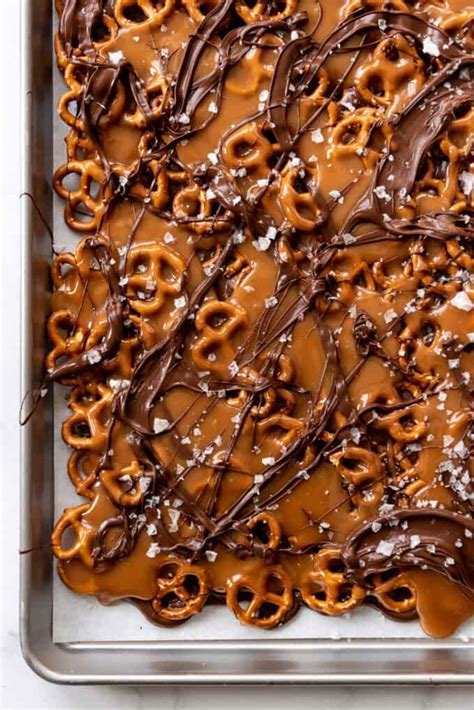 Chocolate Caramel Pretzel Bark Candy House Of Nash Eats