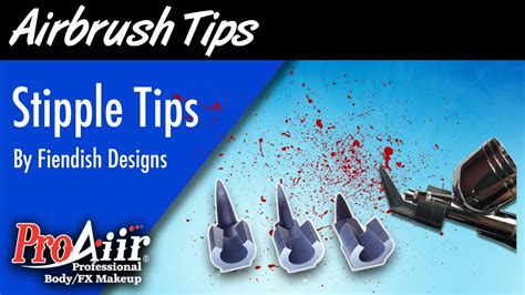 Airbrush Splattering Tool Stipple Tips Youtube