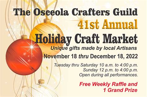 Looking For That Perfect T The 41st Annual Holiday Craft Market Is