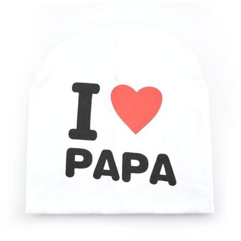 Print Cartoon I Love Mama Papa Baby Hat New Spring Autumn Baby Knitted Warm Cotton Beanie Hats