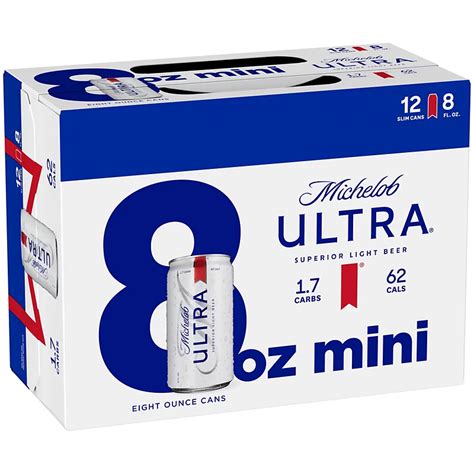 Michelob Ultra Beer 8 Oz Slim Cans Shop Beer And Wine At H E B