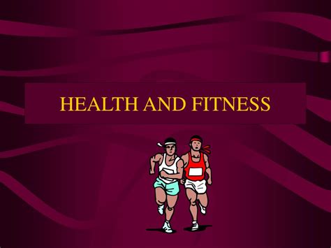 Ppt Health And Fitness Powerpoint Presentation Free Download Id