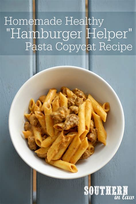 App to help adjust the toppings and recipes to best fit your nutrition goals for the day! Southern In Law: Recipe: Healthy Homemade Hamburger Helper ...