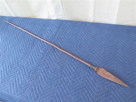 Carved Wooden Spear, Unknown Origin, 52