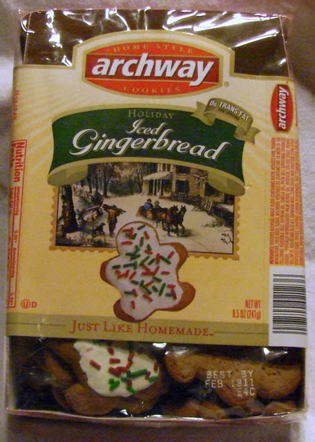 They bring back fond memories of my mother's gingerbread man cookies. Dave's Cupboard: Archway's Incredible Holiday Cookies