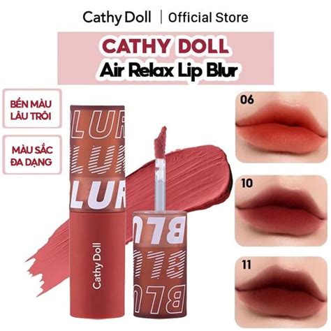 Son Kem Lì Mịn Môi Lâu Trôi Cathy Doll Air Relax Lip Blur THẾ GIỚI SKINFOOD