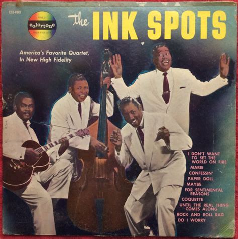 The Ink Spots Americas Favorite Quartet In New High Fidelity 1957