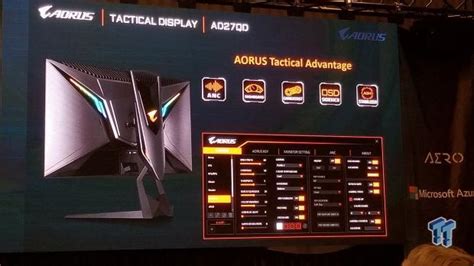 Gigabyte Unveils The Aorus Ad27qd Tactical Gaming Monitor
