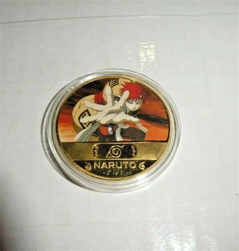 Naruto Anime Gold Metal Coin Card Carte Medal Piece 1 N