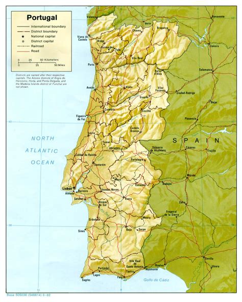 Map location, cities, zoomable maps and full size large maps. Detailed relief and administrative map of Portugal ...