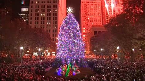 Chicago Christmas Lights Downtown