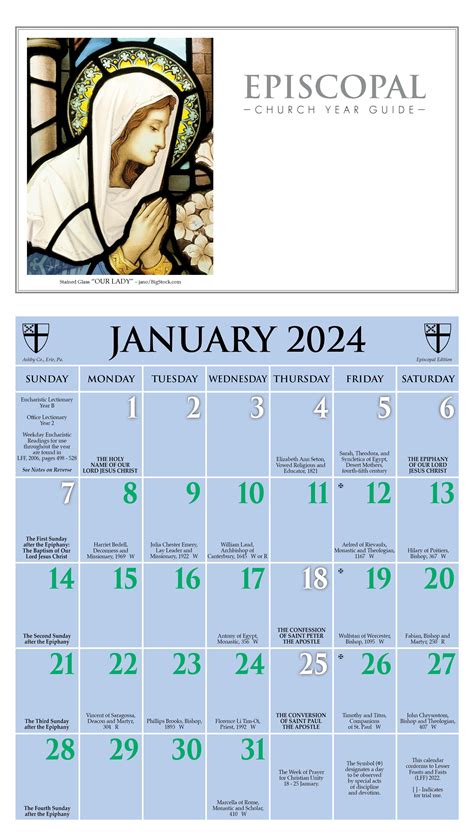 Desk Diary (Calendar) with Lectionary 2024 - Episcopal Shoppe